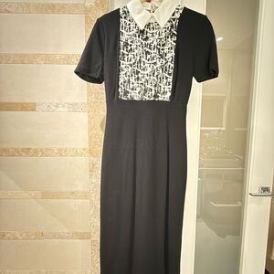 Jason Wu Elegant Black and White Dress - Size 0
